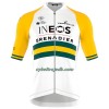 Cykeltøj + Cykelshorts 2023 INEOS Grenadiers Australsk Mesterskab Gul Hvid